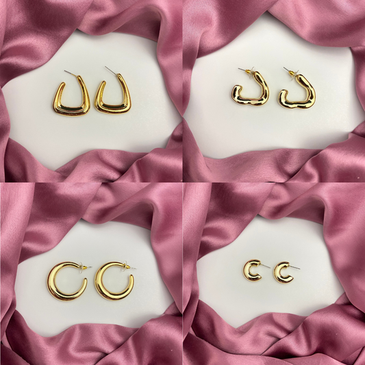 Pack Of 4 Tear Drop Earrings Combo Perfect For Dailywear - DropShp