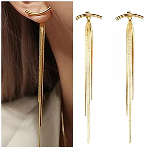 Golden Long Tassel Earrings - DropShp