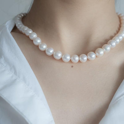 8mm Glass Pearl Necklace (For Girls) - DropShp