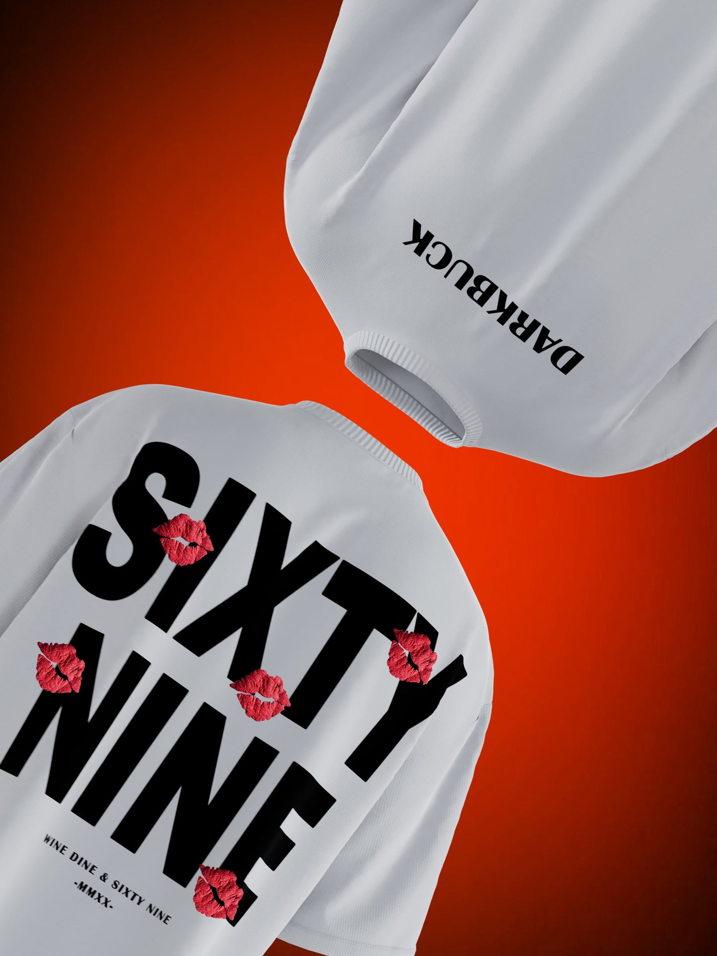 WINE DINE 69 3D PUFF OVERSIZED T-SHIRT