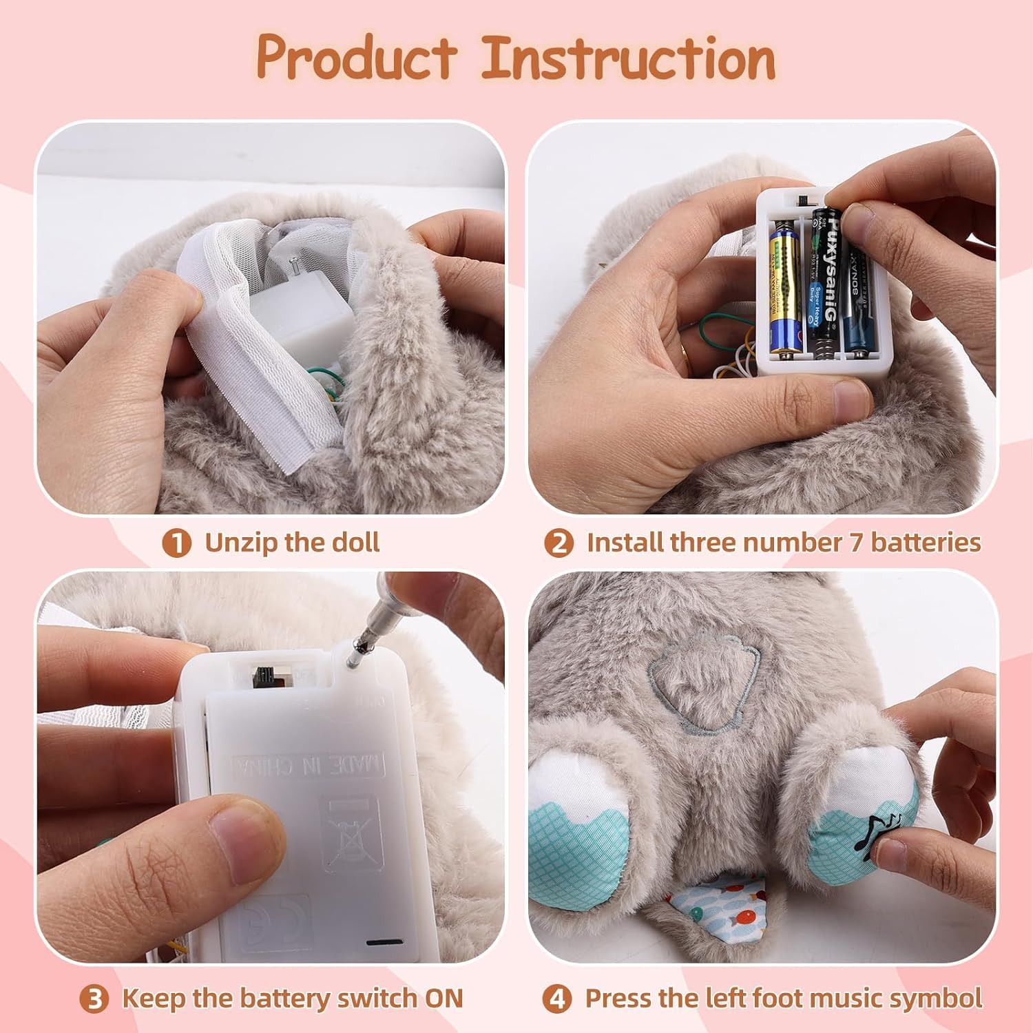 Breathing Teddy Baby Gift with Music, Lights & Breathing Motion Infant Toys for Newborns - DropShp