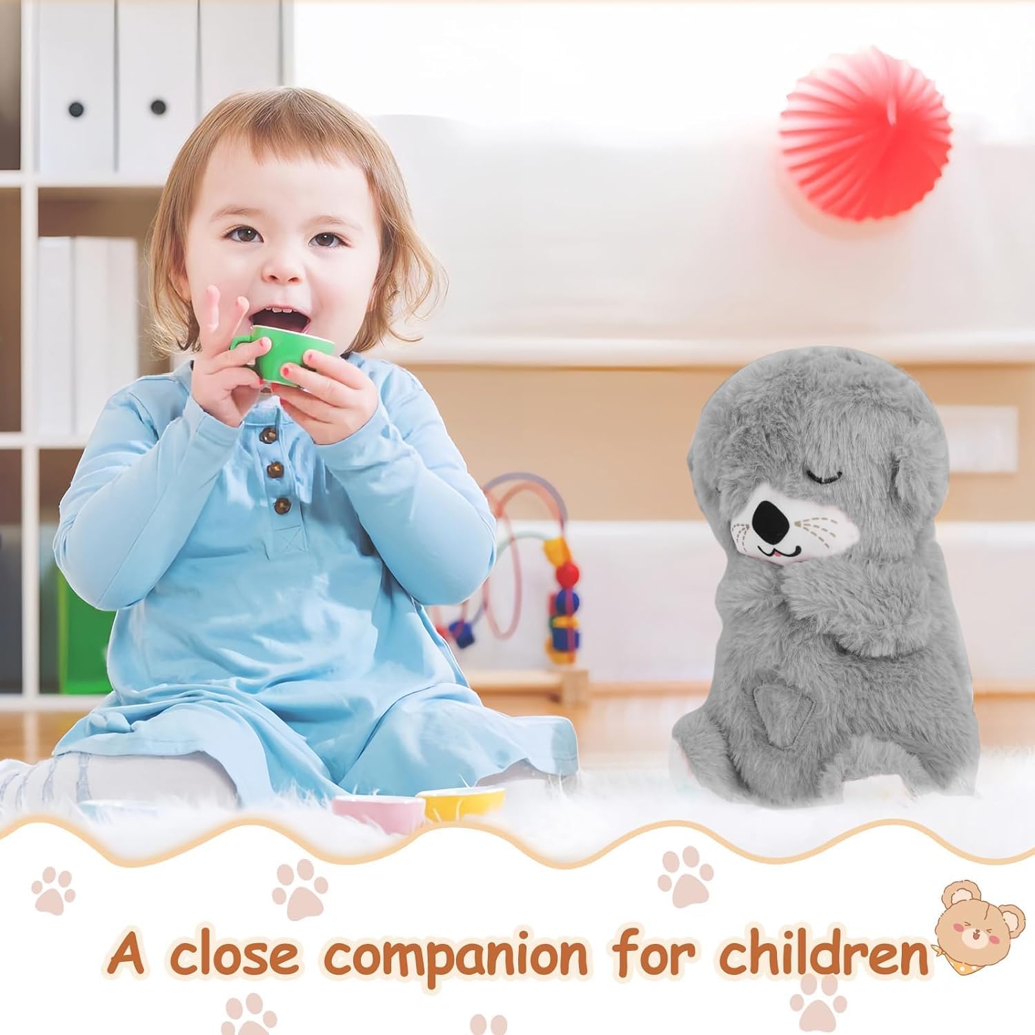Breathing Teddy Baby Gift with Music, Lights & Breathing Motion Infant Toys for Newborns - DropShp