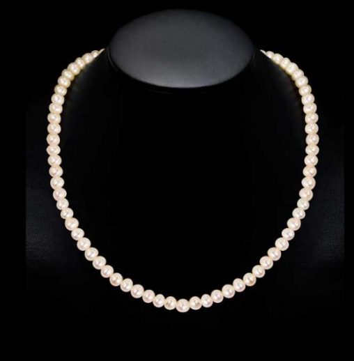 6mm Glass Pearl Necklace (For Girls) - DropShp