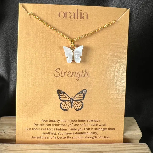 Black & White Butterfly Necklace and Bracelet Combo | Perfect For Dailywear - DropShp