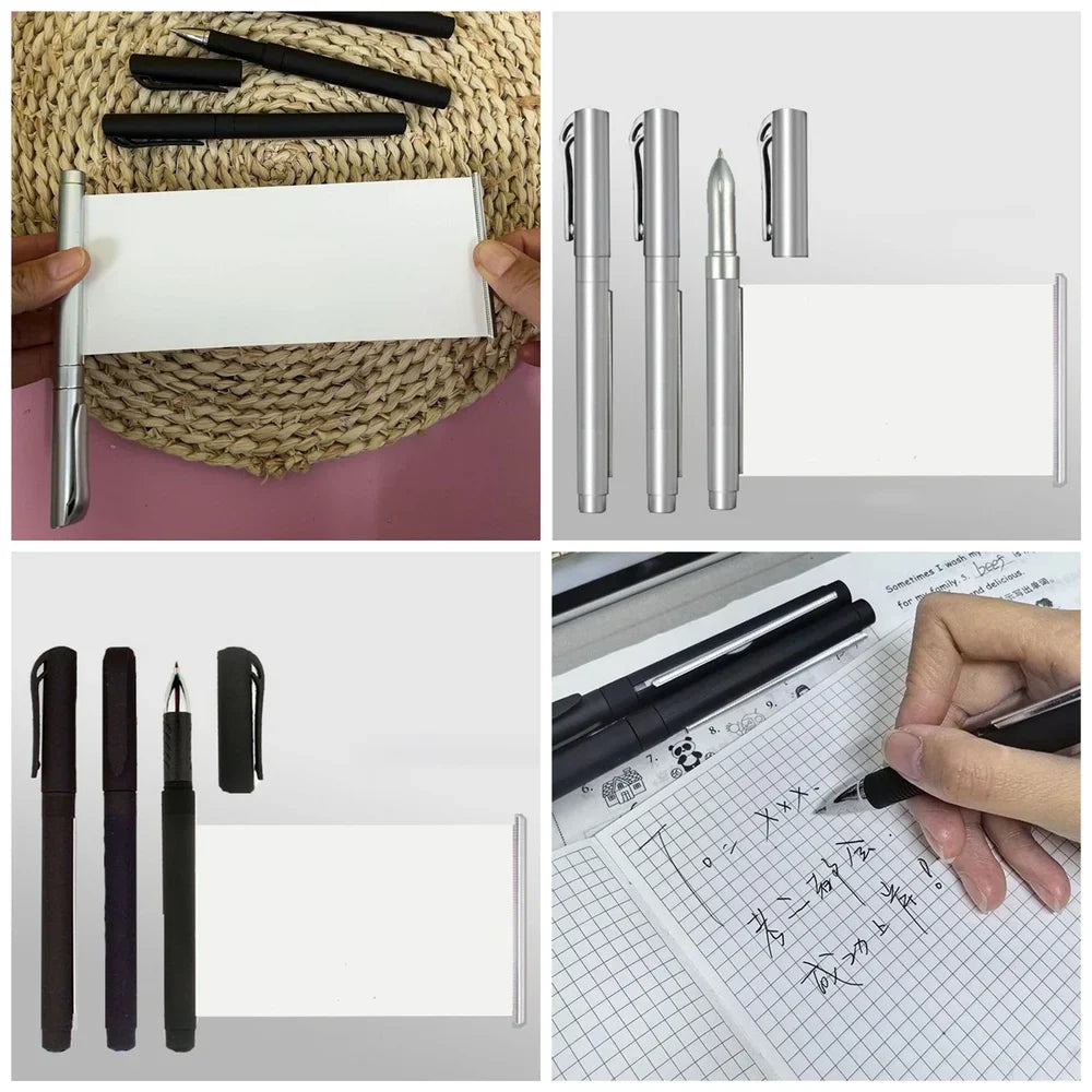Retractable Pullout Banner Pen | Pen With Paper Scroll Inside (Random Colour) - DropShp