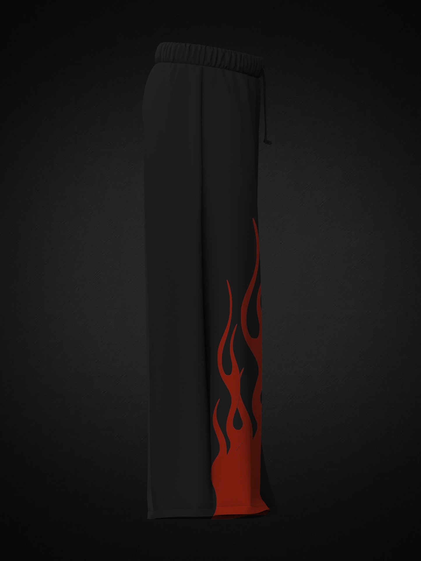 RED FLAME UNISEX BAGGY FIT SWEATPANTS