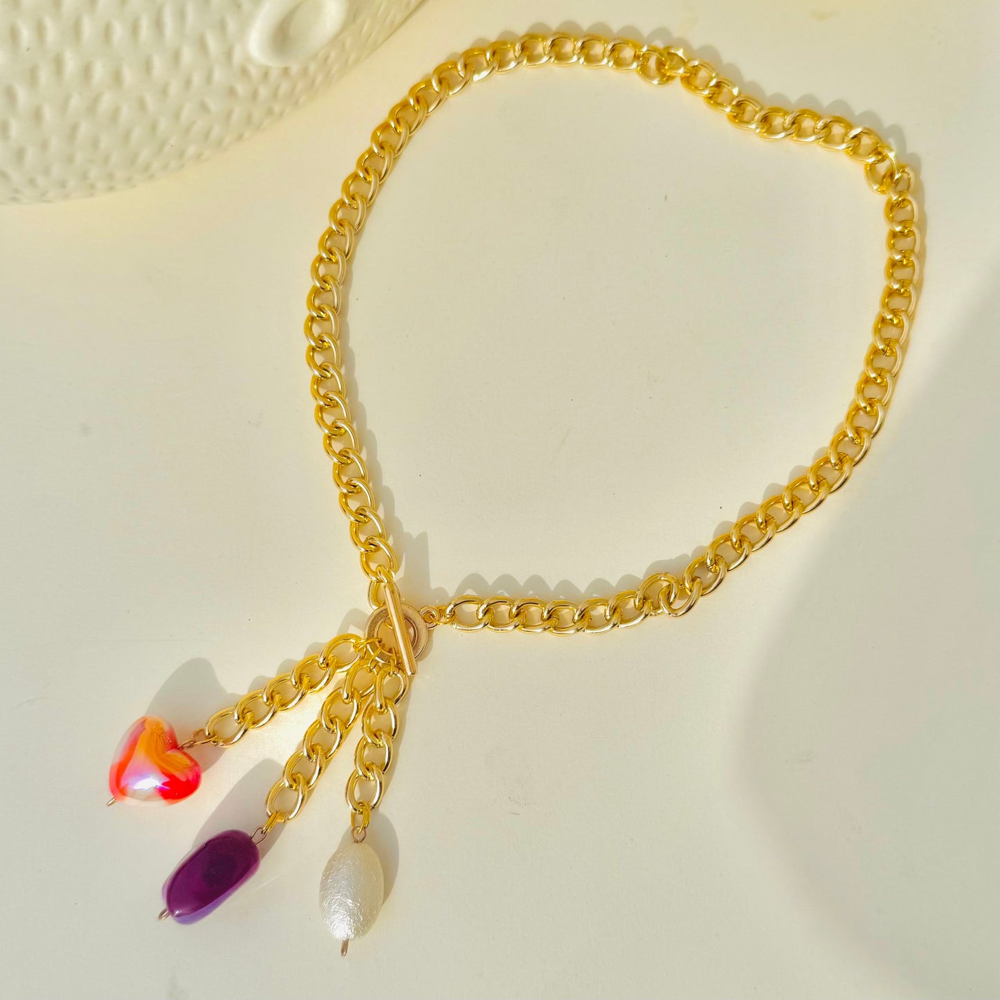 Gold Plated Alloy Anti Tarnish Boho Heart Charm Necklace For Women - DropShp