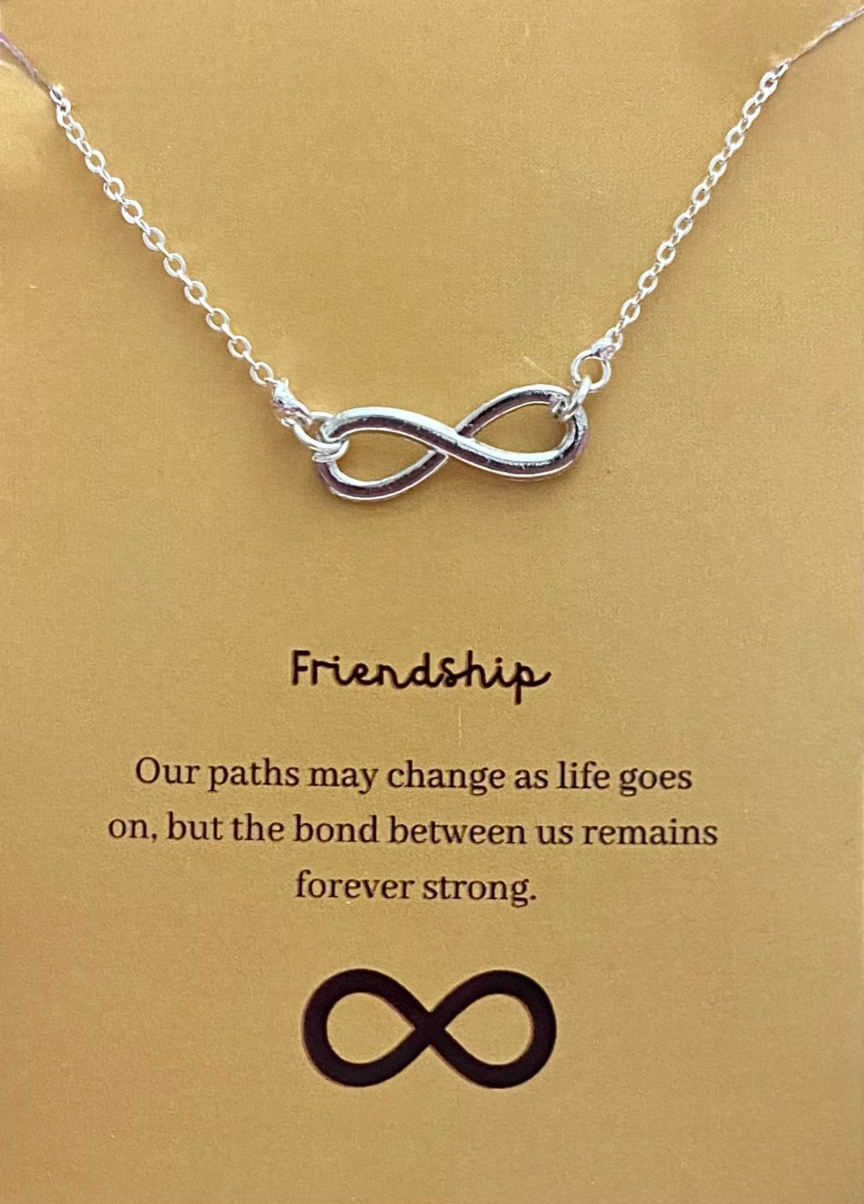 Silver Infinity Charm Necklace - DropShp