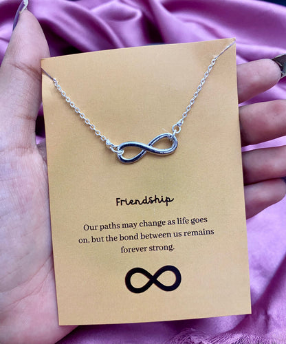 Silver Infinity Charm Necklace - DropShp