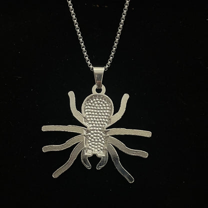 Spider Iced Out Hip Hop Pendant Necklace With Chain - DropShp