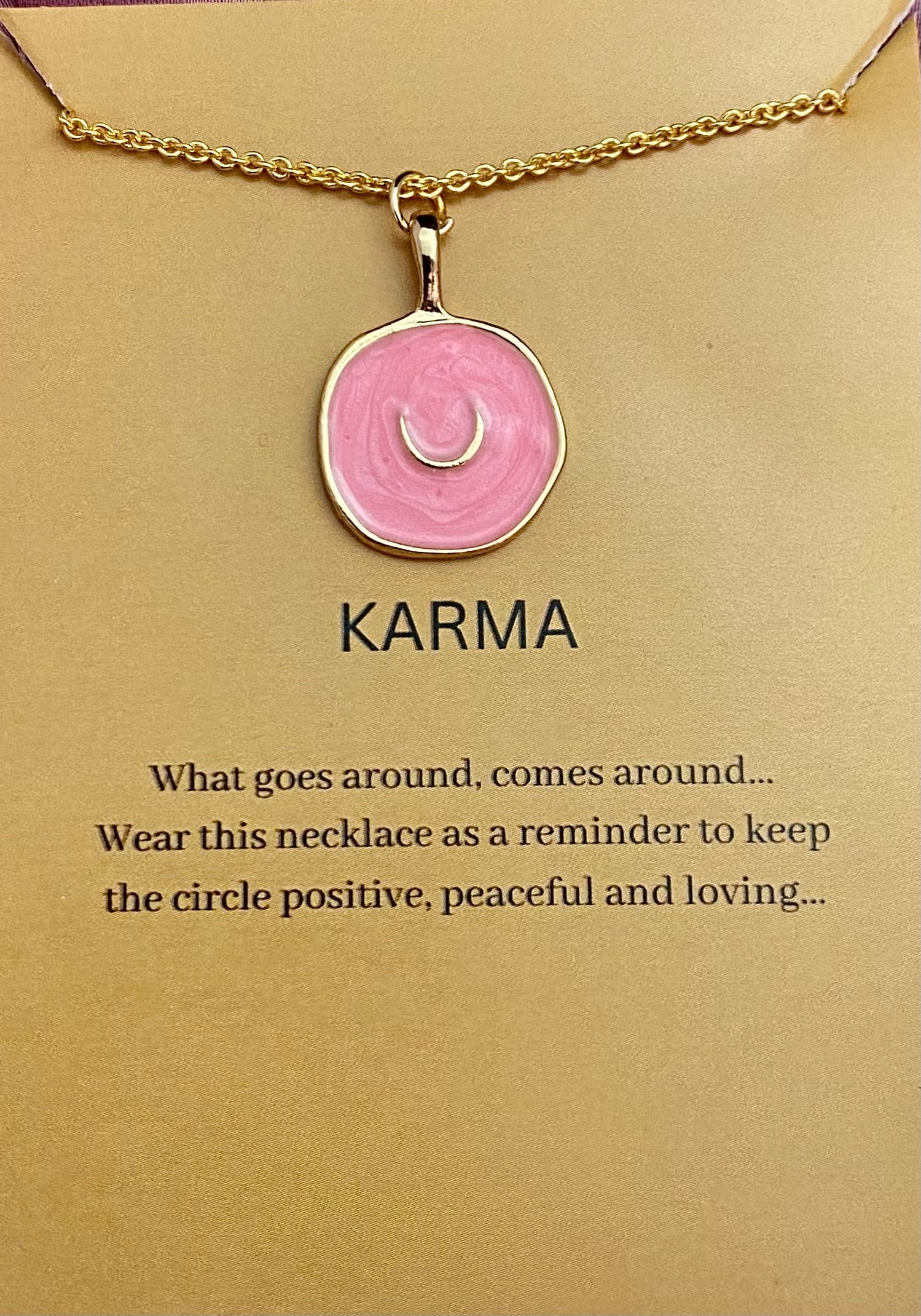 Waterproof Pink Moon Charm Necklace - DropShp