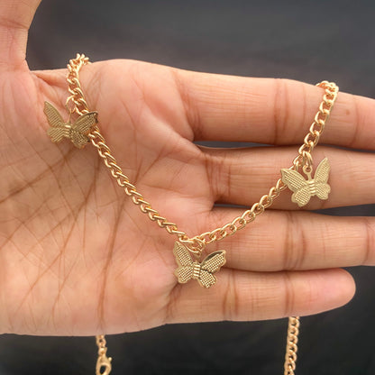 Adjustable Golden Butterfly Choker - DropShp