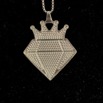 King Iced Out Hip Hop Pendant Necklace With Chain - DropShp