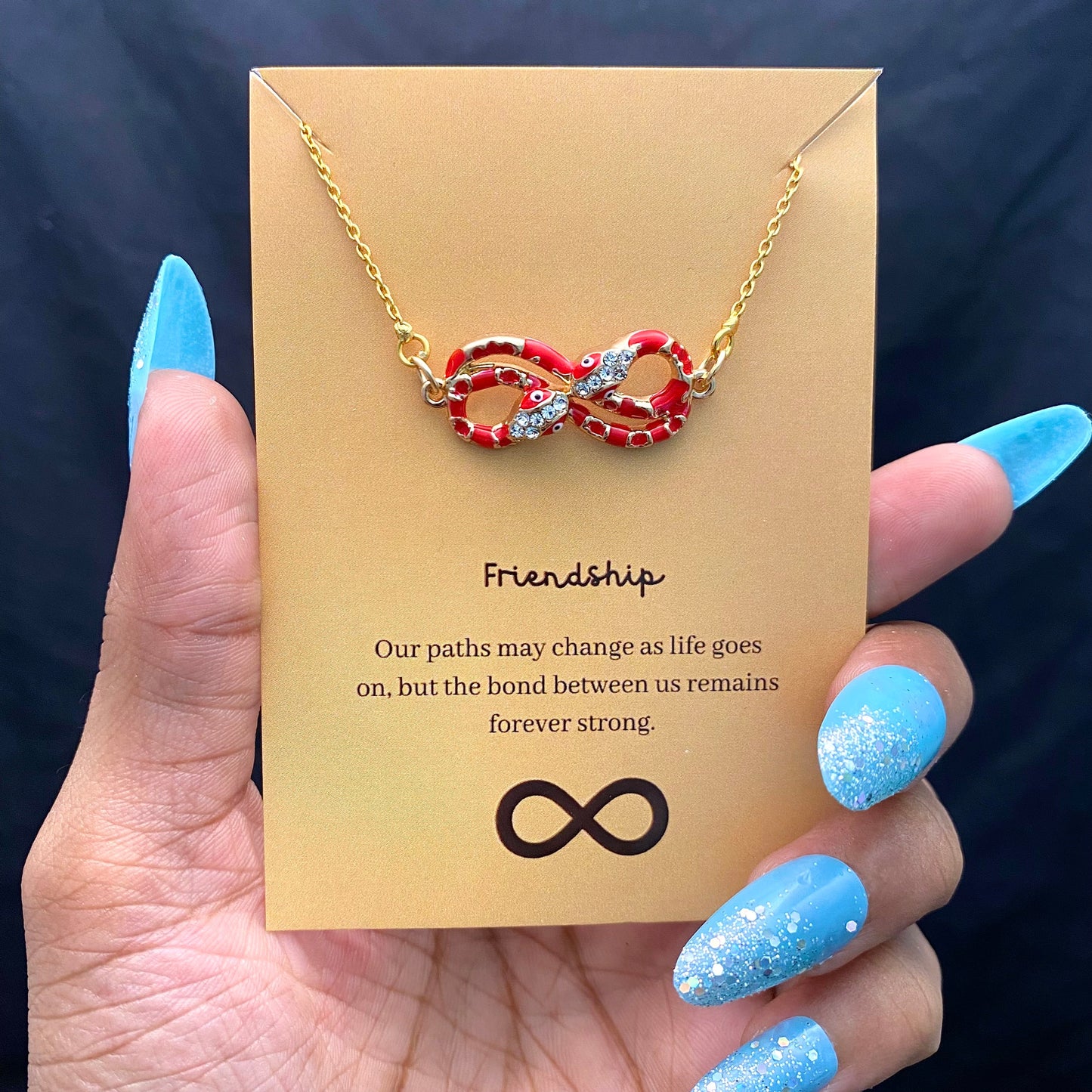 Red Infinity Evil Eye Necklace - DropShp