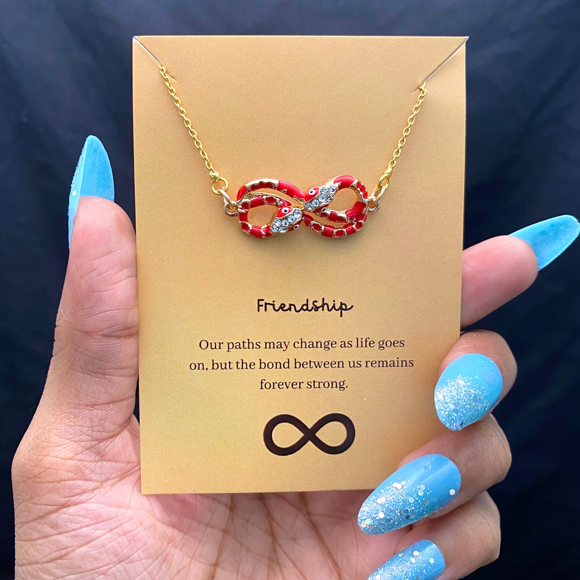 Red Infinity Evil Eye Necklace - DropShp