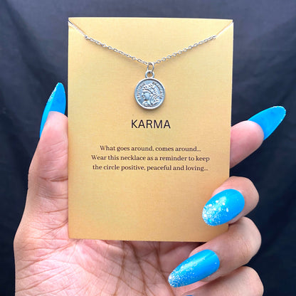 Minimal Silver Coin Card Necklace | Waterproof Chain | Perfect for Dailywear - DropShp