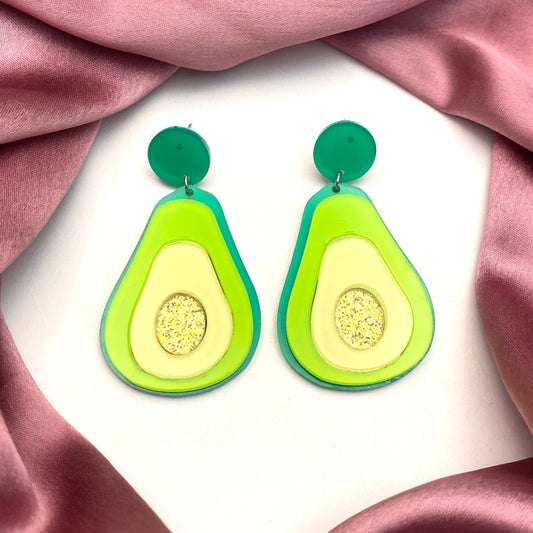 Avocado Quirky Earrings - DropShp