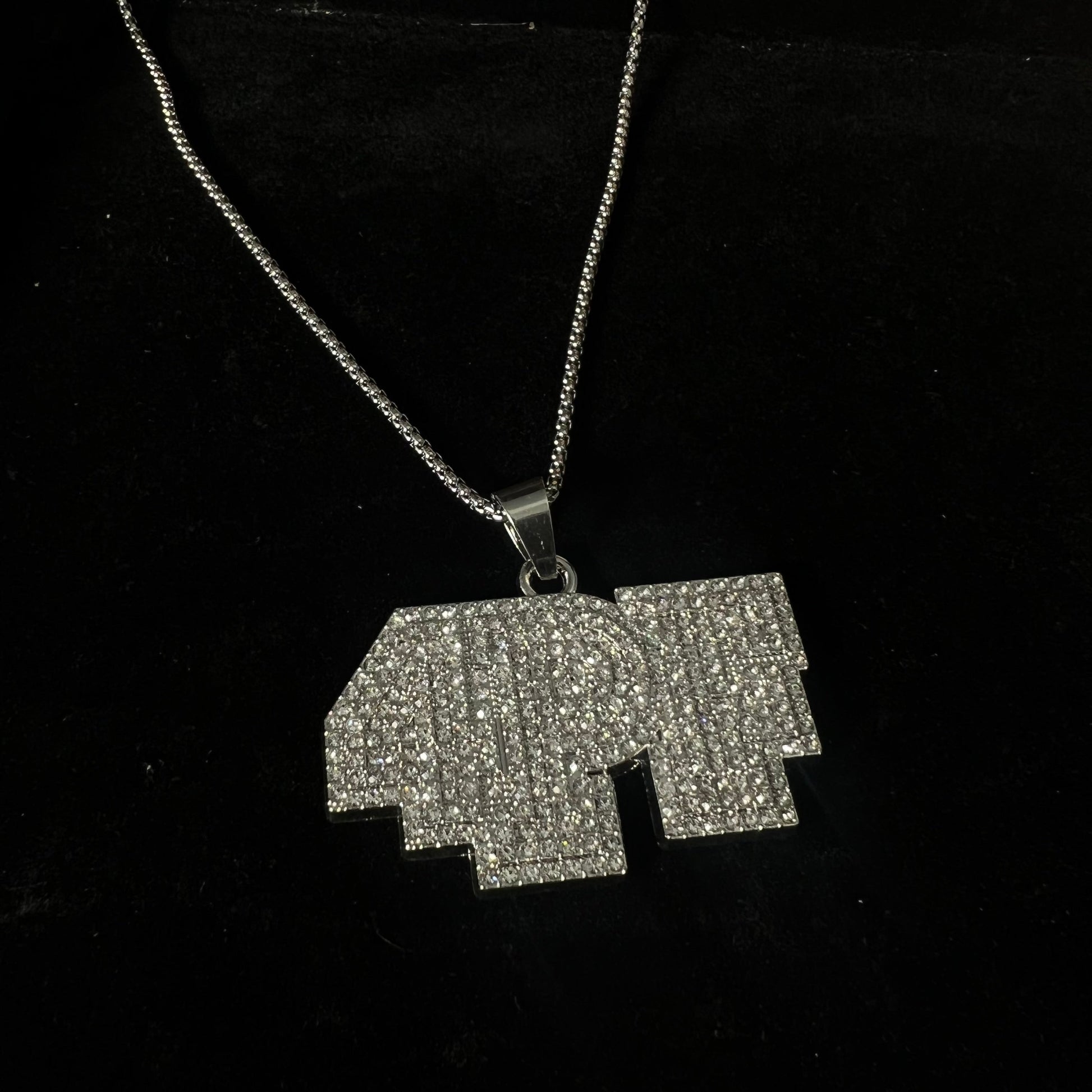 4PF Iced Out Hip Hop Pendant Necklace With Chain - DropShp