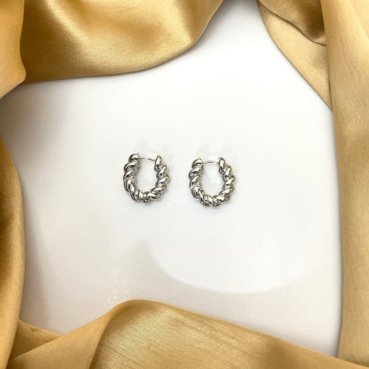 Silver Small Oval Earrings - DropShp
