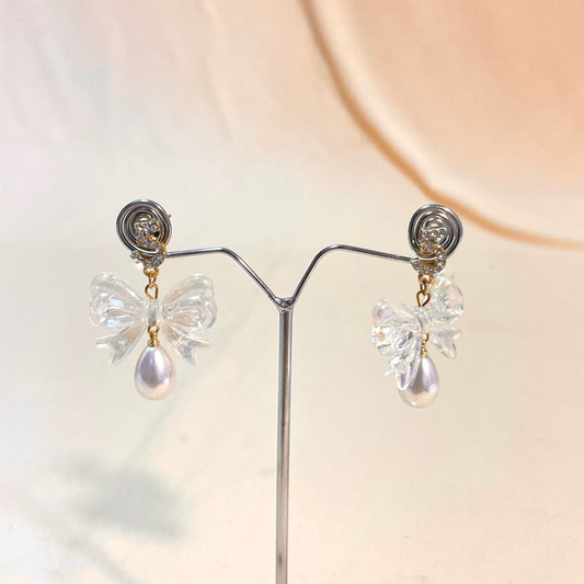 Bow Designed Korean Earrings - DropShp