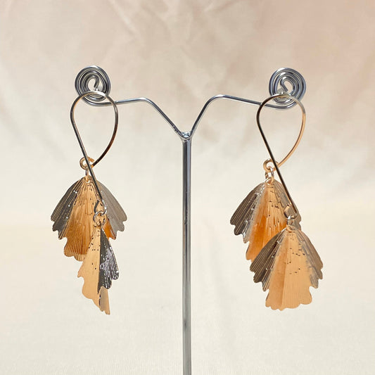 Golden Leaf Drop Earrings - DropShp