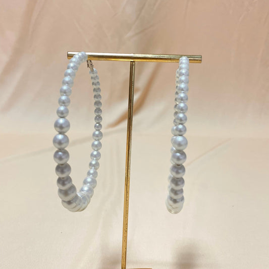 Pearl Hoops Earring - DropShp