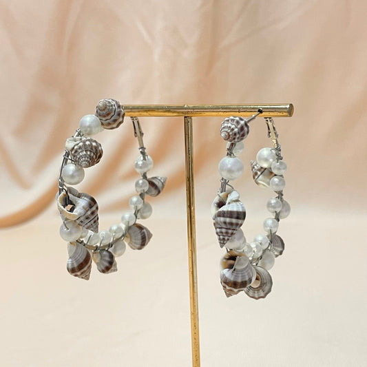 Oxidised Silver Plated Hoop Earrings - DropShp