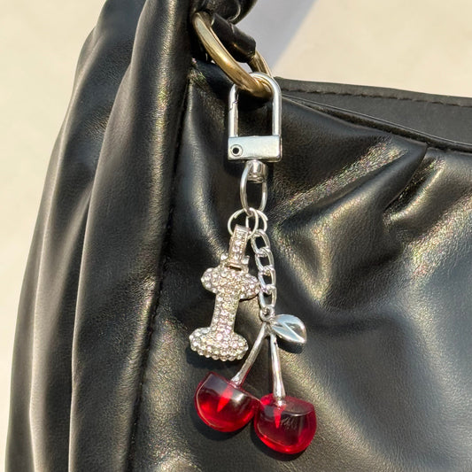Cute Alloy Cherry Charm Bag Keychain for Women and Girls | Stylish Bag Accessories - DropShp