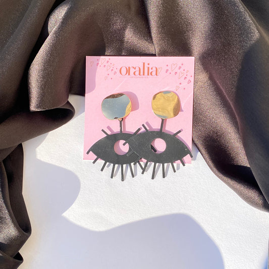 Black Evil Eye Earrings - DropShp