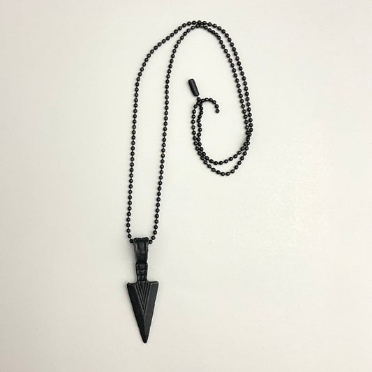 Black Arrow Charm Necklace For Boys With Ball Chain - DropShp