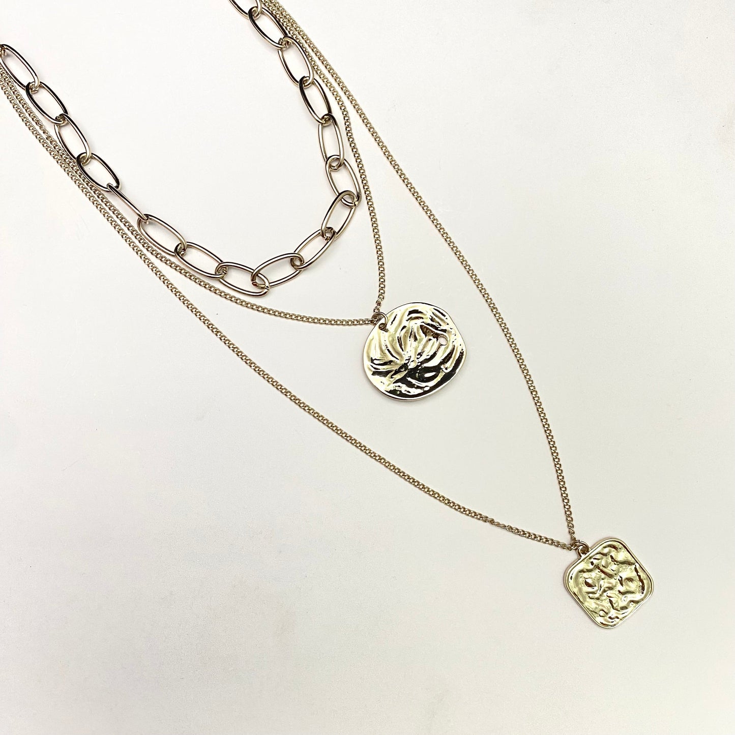 Triple Layered Chain Necklace - DropShp
