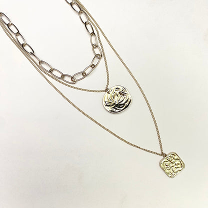 Triple Layered Chain Necklace - DropShp