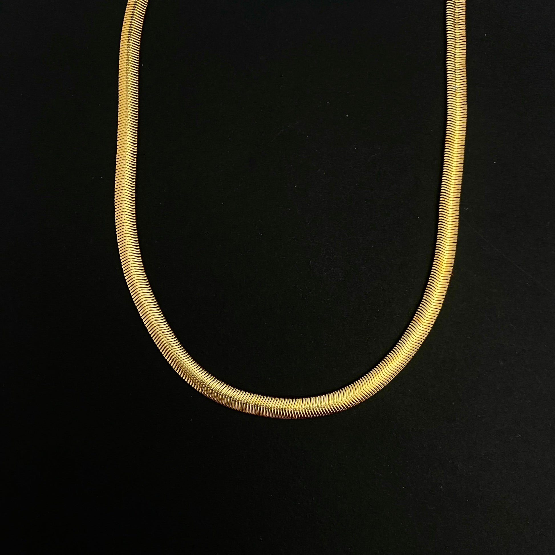 Golden Snake Chain Necklace - DropShp