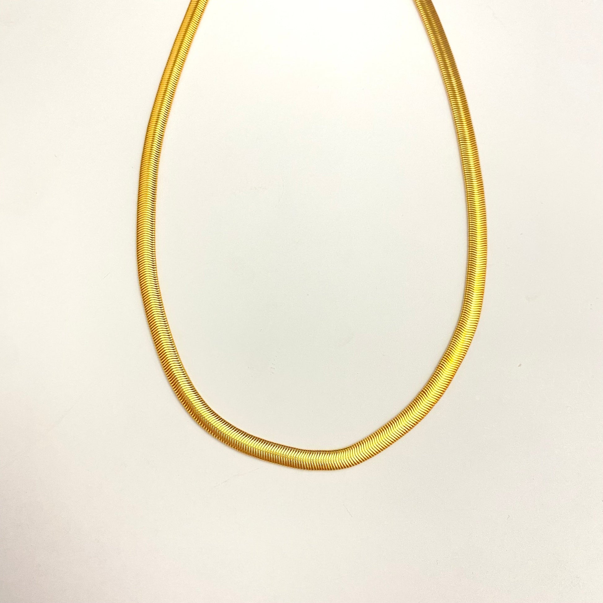 Golden Snake Chain Necklace - DropShp