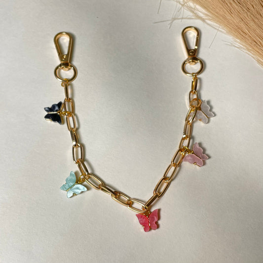 Cute Trendy Handbag & Handpurse Chunky Butterflies Charms Chain - DropShp