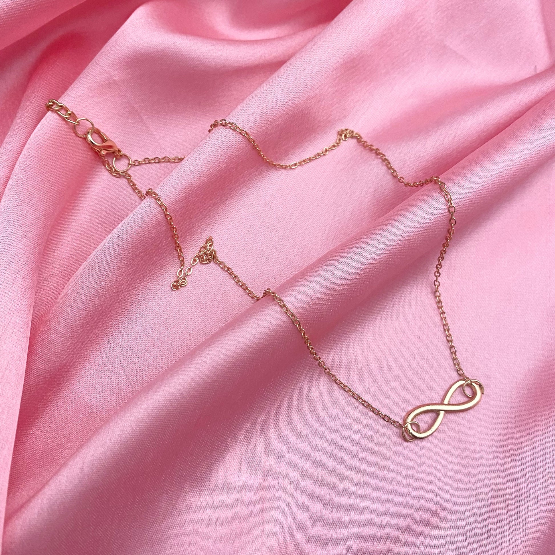 Golden Infinity Charm Necklace - DropShp