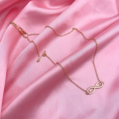 Golden Infinity Charm Necklace - DropShp