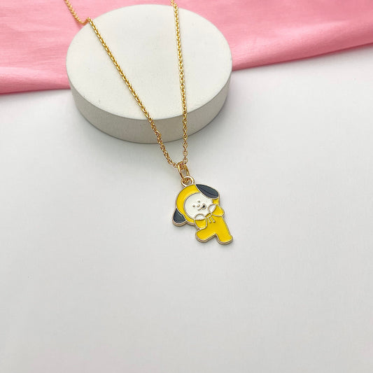 Cute Chimmy BTS Character Necklace (Golden) - DropShp