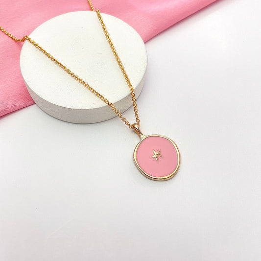 Waterproof Pink Star Charm Necklace - DropShp