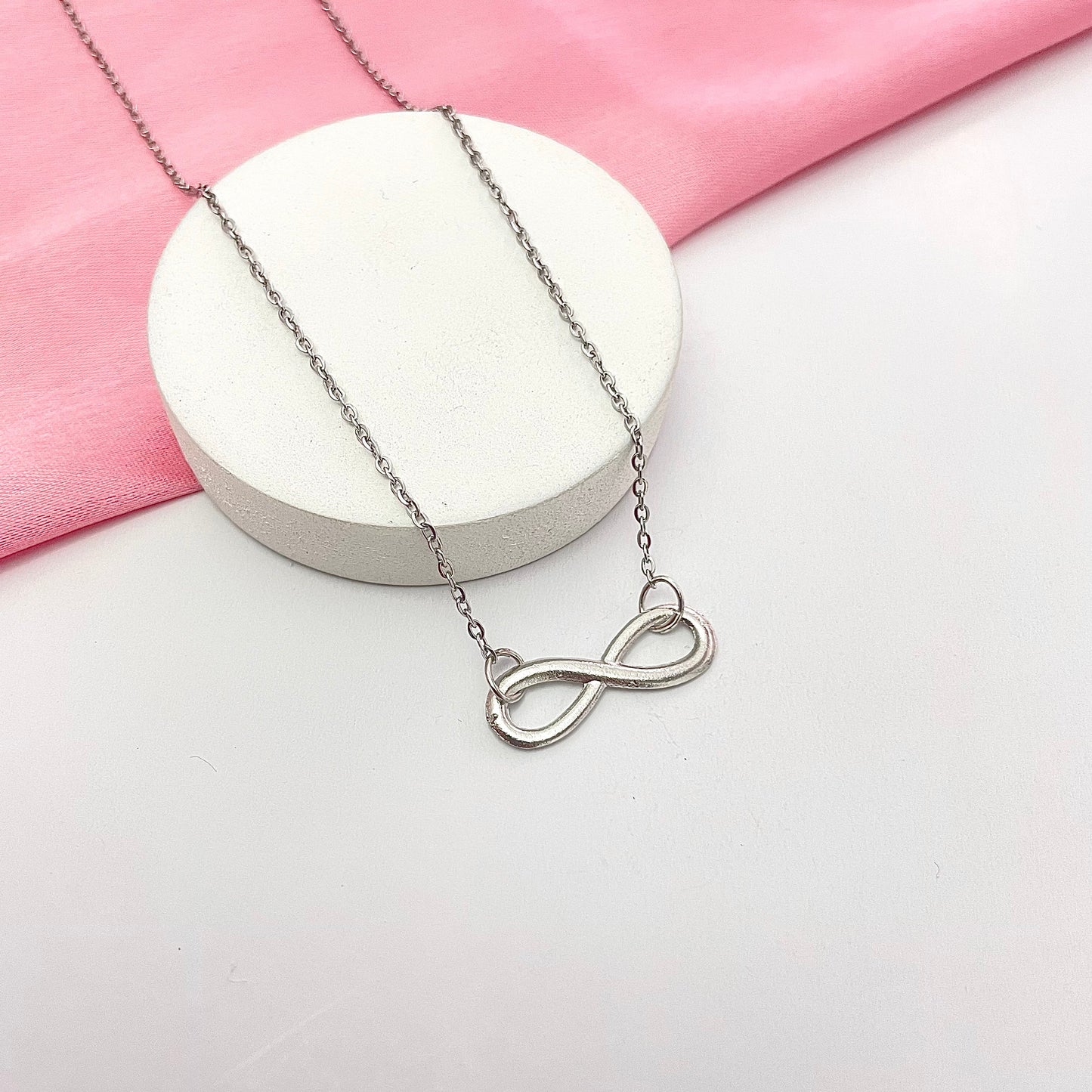 Silver Infinity Charm Necklace - DropShp
