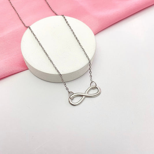 Silver Infinity Charm Necklace - DropShp