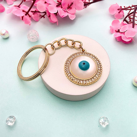 Cute 3D Evil Eye Charm Key Chain For Bag & Key - DropShp