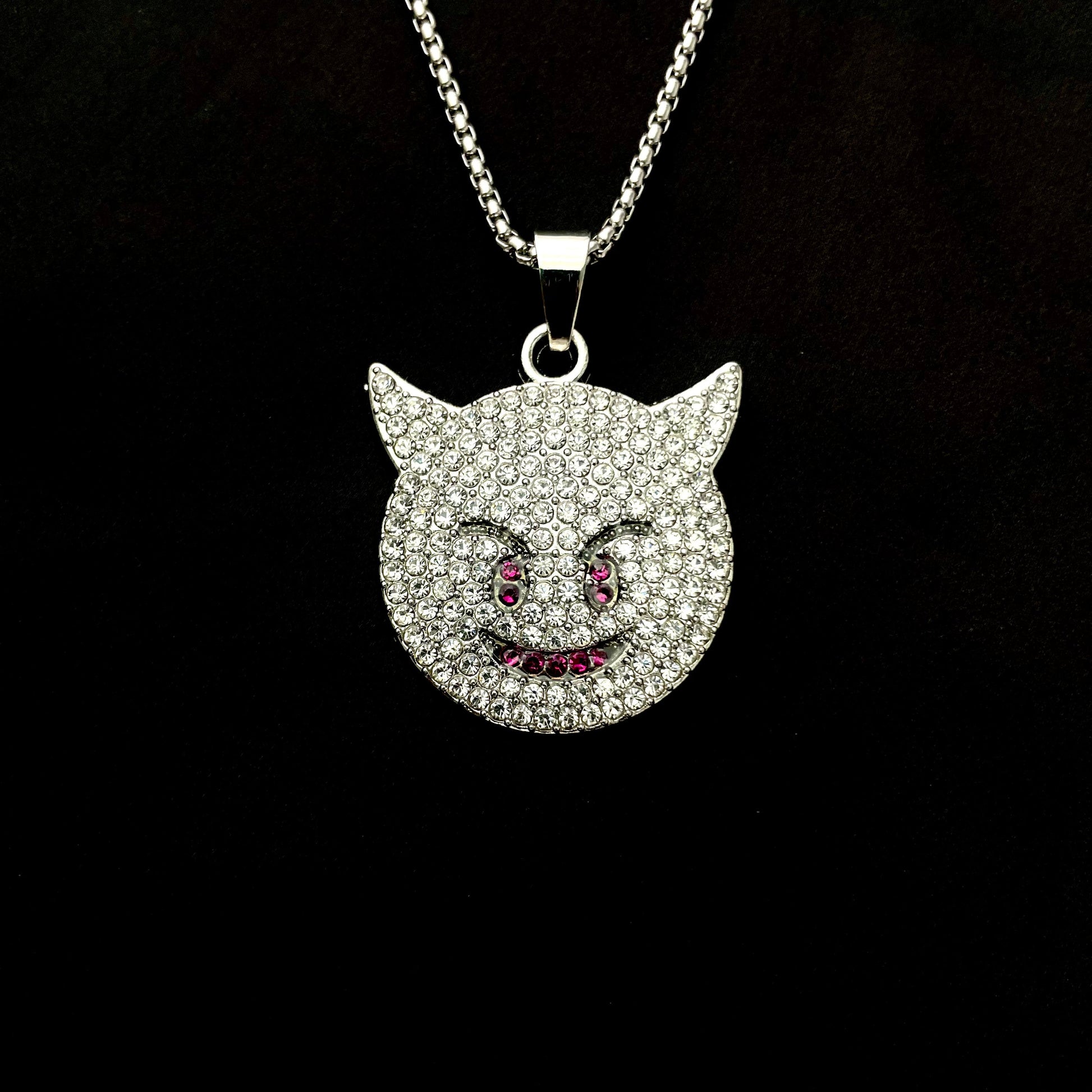 Demon Iced Out Hip Hop Pendant Necklace With Chain - DropShp