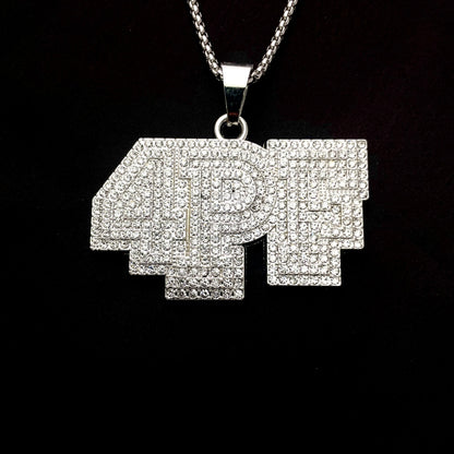 4PF Iced Out Hip Hop Pendant Necklace With Chain - DropShp