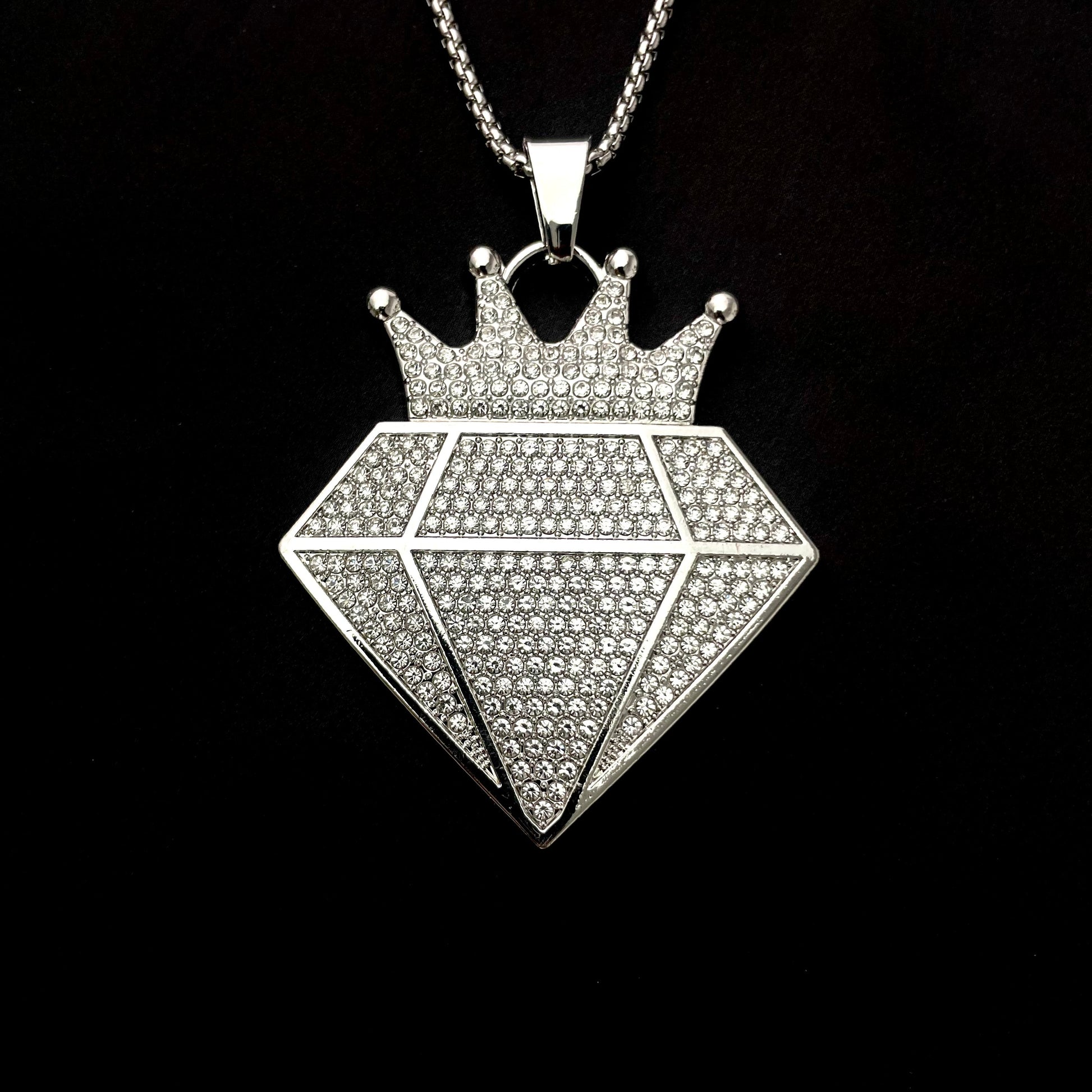 King Iced Out Hip Hop Pendant Necklace With Chain - DropShp