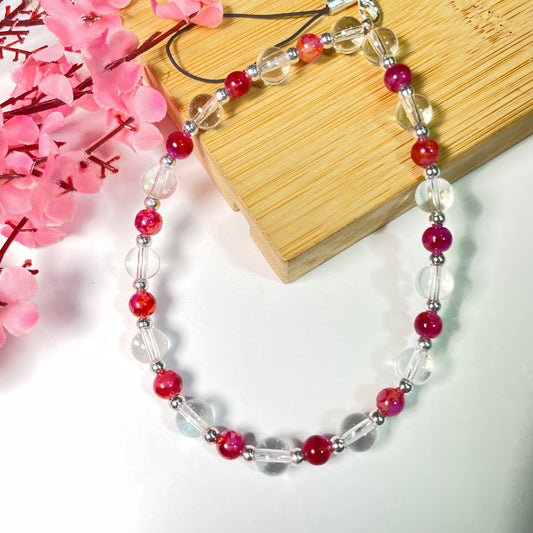 Cute Glass Pearl Phone Charm Strap - DropShp