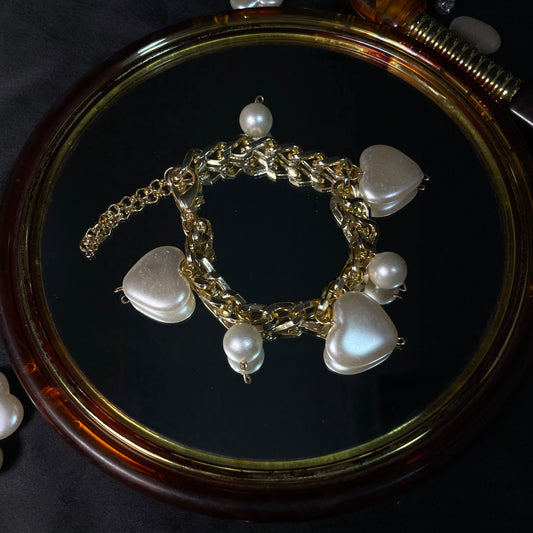 Alloy Chain With Heart Charms Bracelet - DropShp