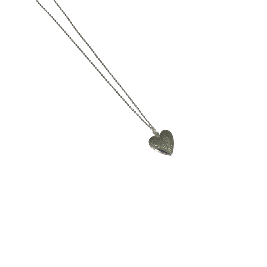 Gift For Valentine's Day Silver Heart Necklace For Girls - DropShp