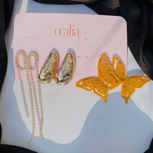 Pack of 3 Korean Earring Card Combo - DropShp