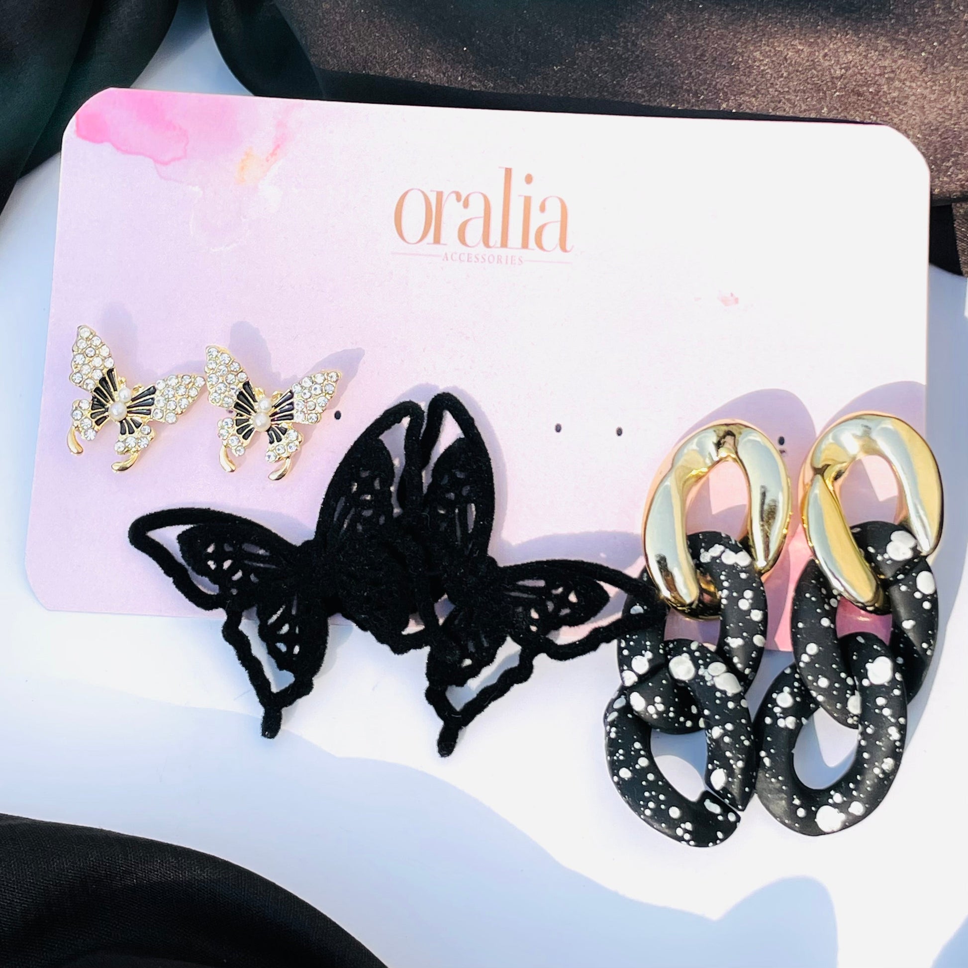 Pack of 3 Korean Earrings Card Combo Pack - DropShp